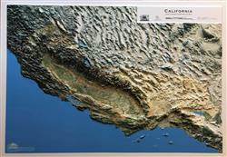 California State 3D Earth Image Map 0060
